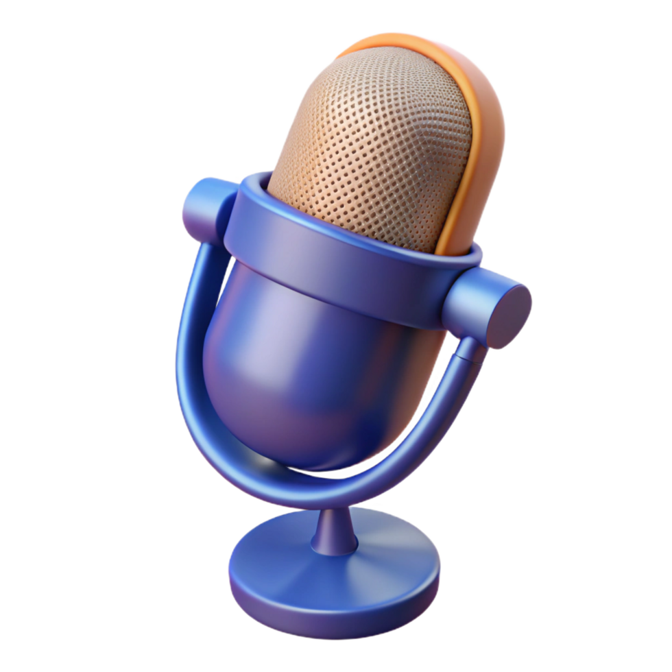 elegant distinguished Microphone with pop filter NO BACKGROUND with Transparent Background. png