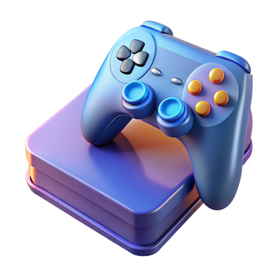 enchanting renaissance Gaming console with controller NO BACKGROUND with Transparent Background. elite png