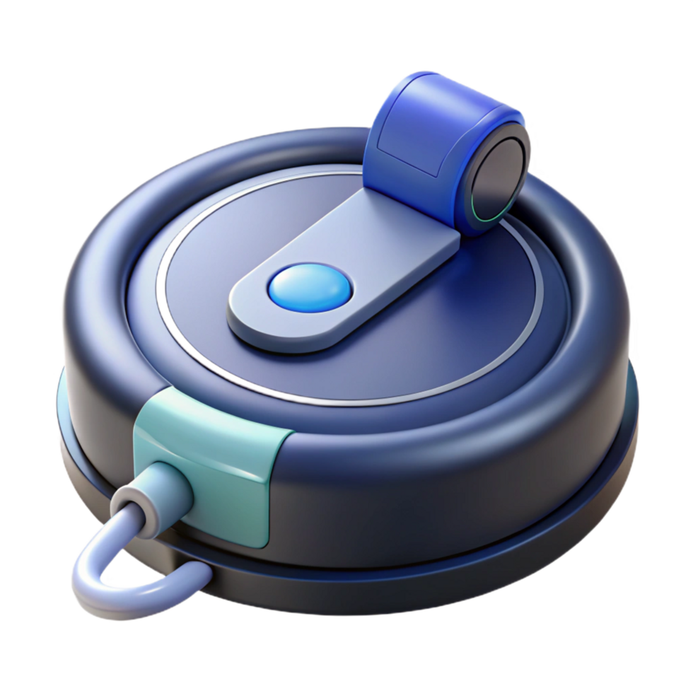 immaculate melancholic organic Robot vacuum cleaner with charging dock NO BACKGROUND with Transparent Background. top-tier png