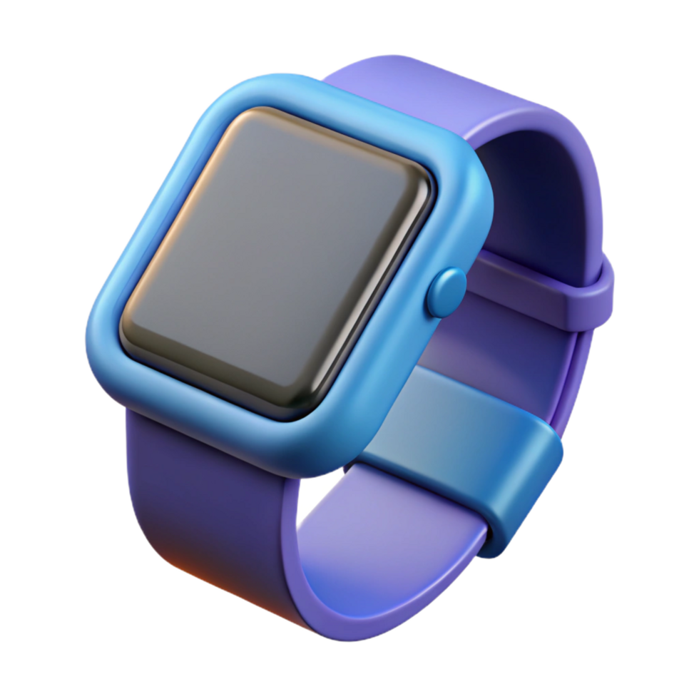 exquisite memorable Smartwatch with interchangeable band NO BACKGROUND with Transparent Background. png