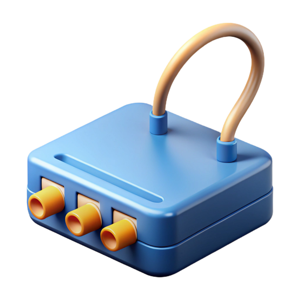 extraordinary signature Modem with cable connections NO BACKGROUND with Transparent Background. png