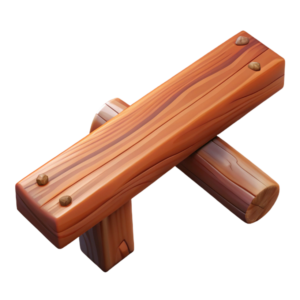 exquisite mid-century Wooden beam, rustic, NO BACKGROUND with Transparent Background. refined png