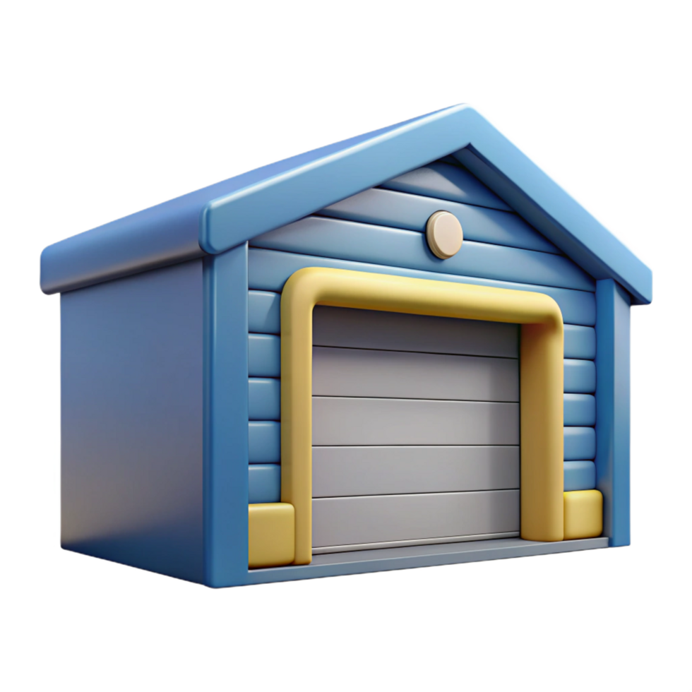glorious memorable Garage door, sectional, NO BACKGROUND with Transparent Background. png