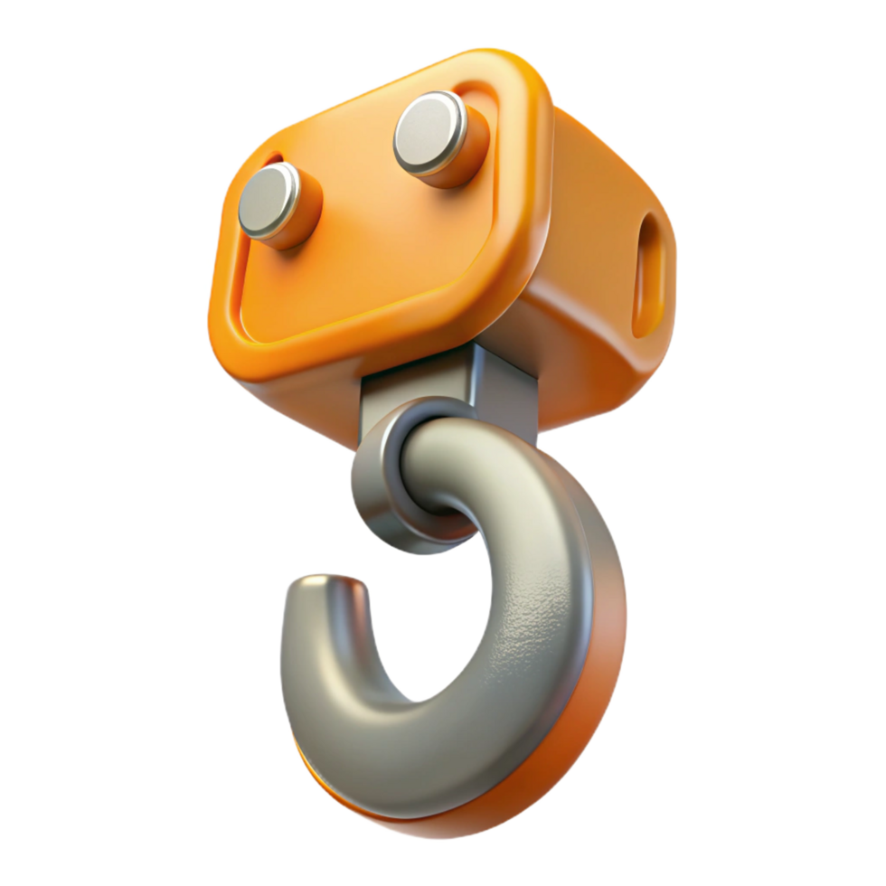exquisite celebrated Crane hook, heavy duty, NO BACKGROUND with Transparent Background. png