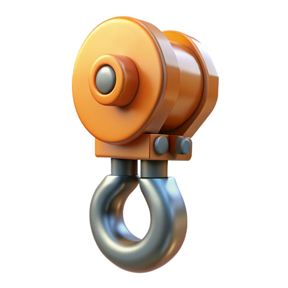 extraordinary traditional Crane hook, heavy duty, NO BACKGROUND with Transparent Background. genuine png