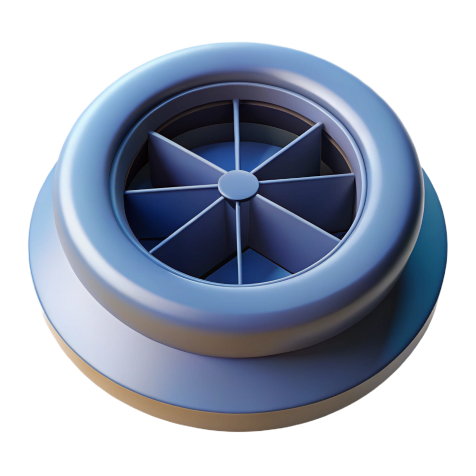 exemplary industrial Attic vent, circular, NO BACKGROUND with Transparent Background. ultra HD png
