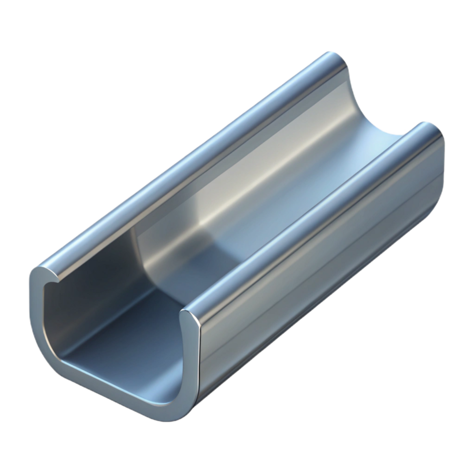 exquisite nostalgic industrial Gutter section, aluminum, seamless, NO BACKGROUND with Transparent Background. perfect clarity png
