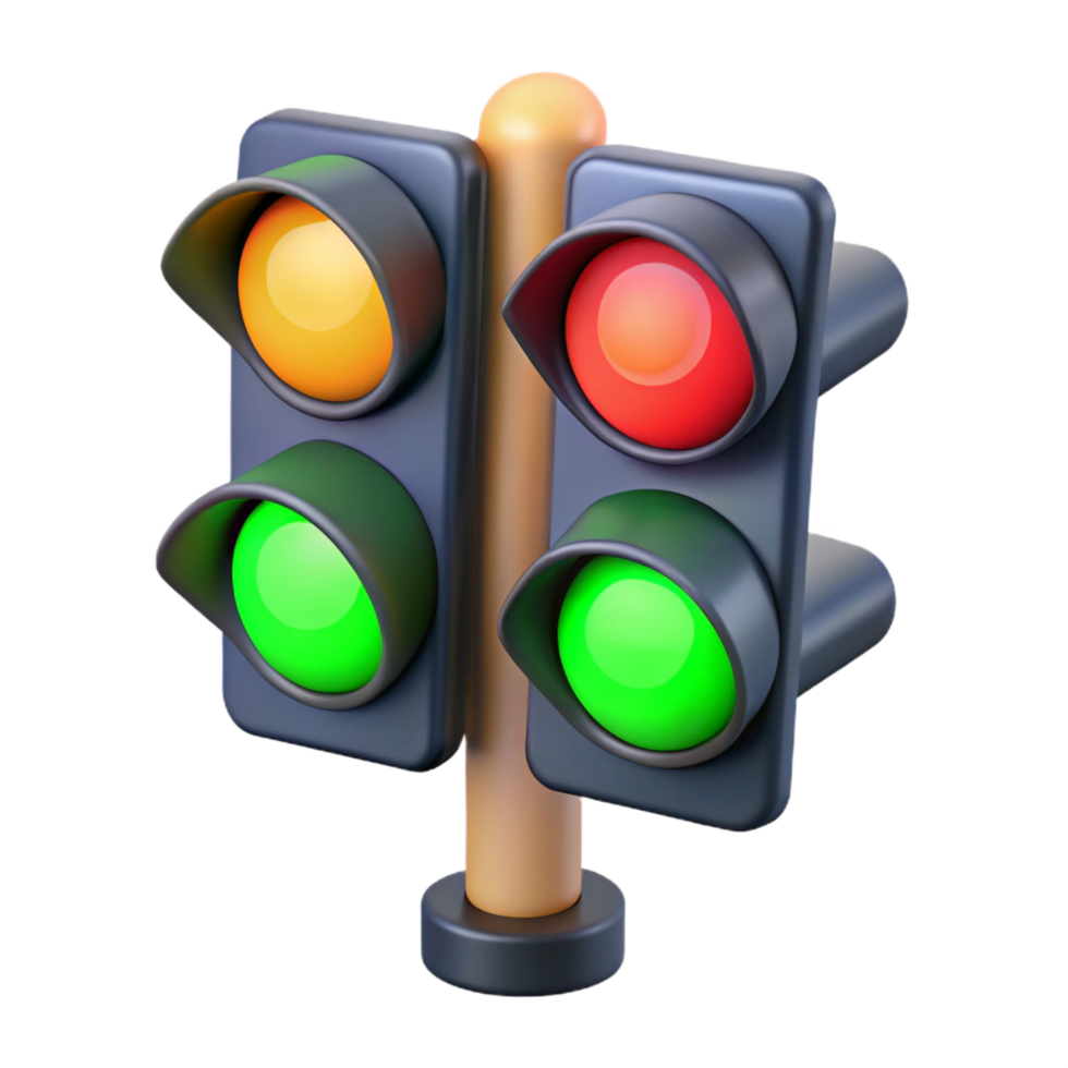 exemplary renaissance Traffic light, LED signals, NO BACKGROUND with Transparent Background. exclusive png