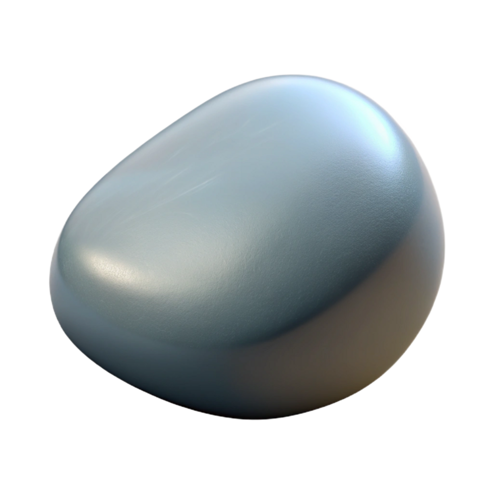 energetic vibrant Smooth river stone NO BACKGROUND with Transparent Background. impeccable png
