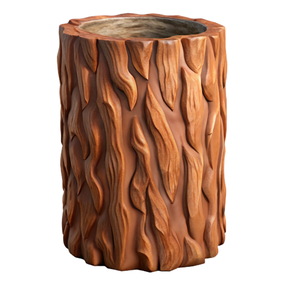 hypnotic art deco Tree bark texture NO BACKGROUND with Transparent Background. gallery standard png