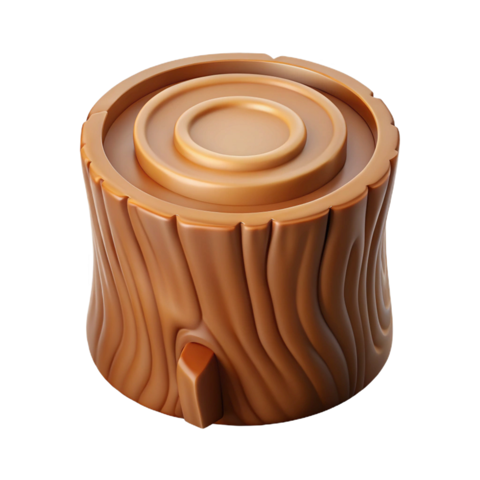 exquisite organic Cross-section of a tree trunk NO BACKGROUND with Transparent Background. flawless png