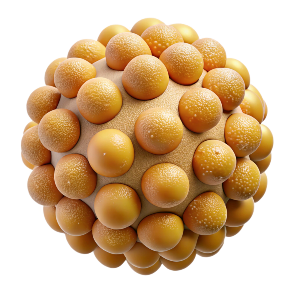 immaculate dynamic modern Close-up of pollen grains NO BACKGROUND with Transparent Background. sharp png