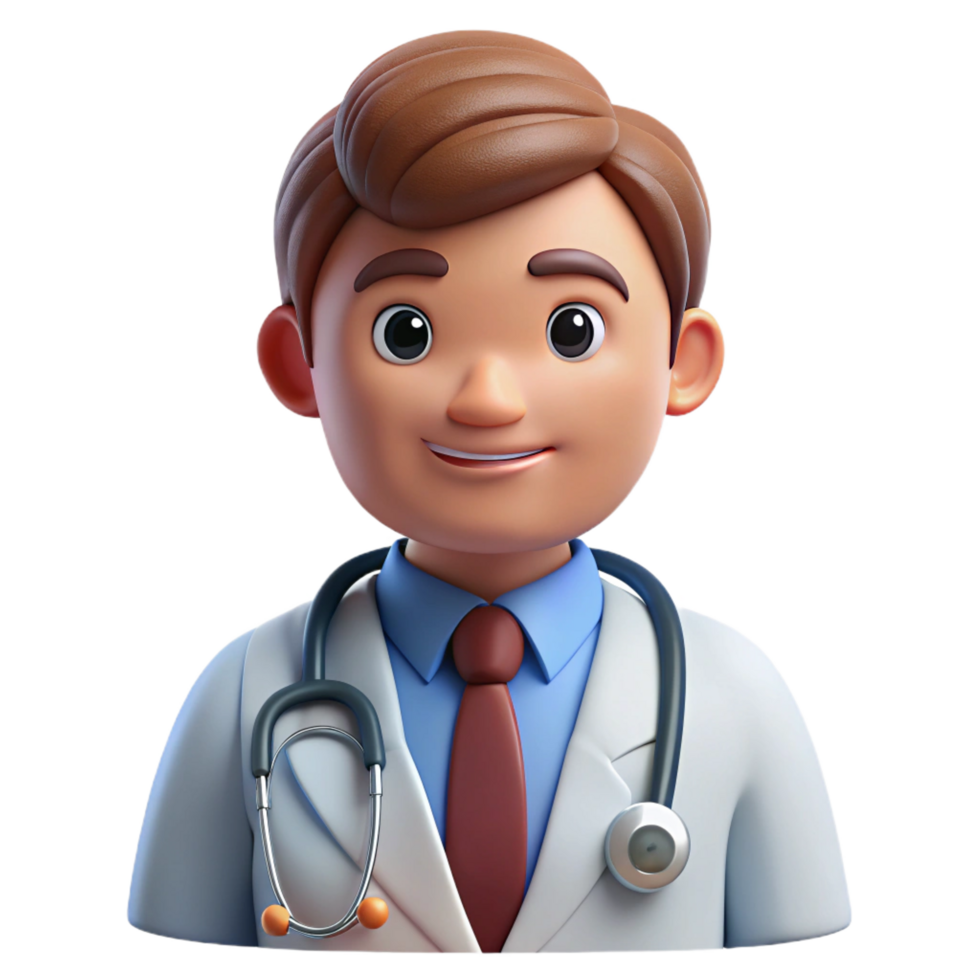 exquisite abstract Doctor with a stethoscope, NO BACKGROUND with Transparent Background. impeccable png