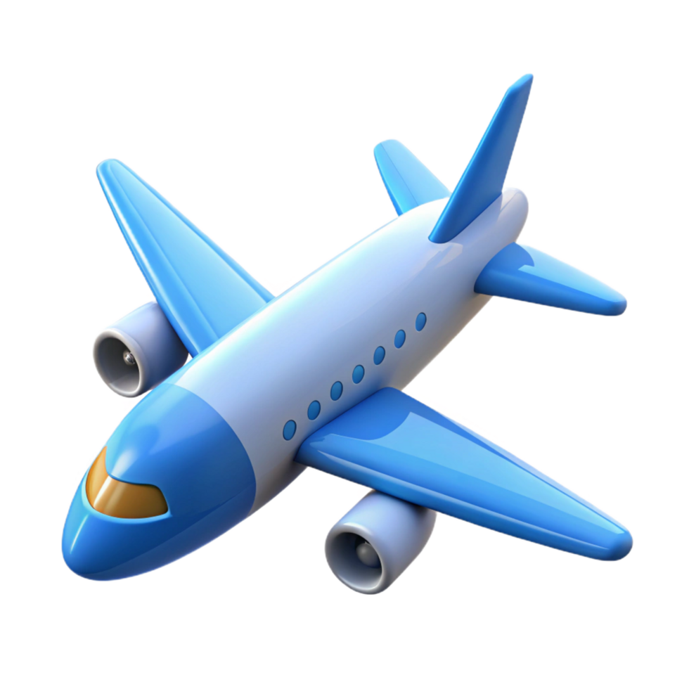 impressive remarkable Airplane, NO BACKGROUND with Transparent Background. png