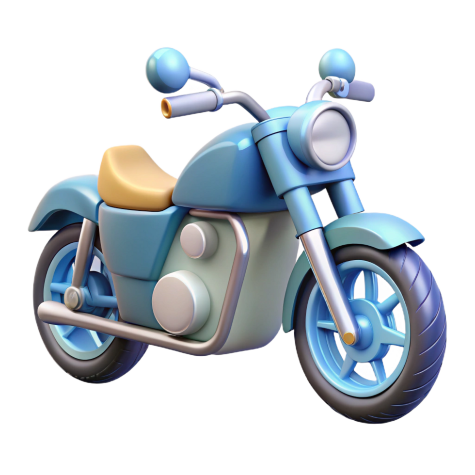 extraordinary baroque Motorcycle, NO BACKGROUND with Transparent Background. authentic png