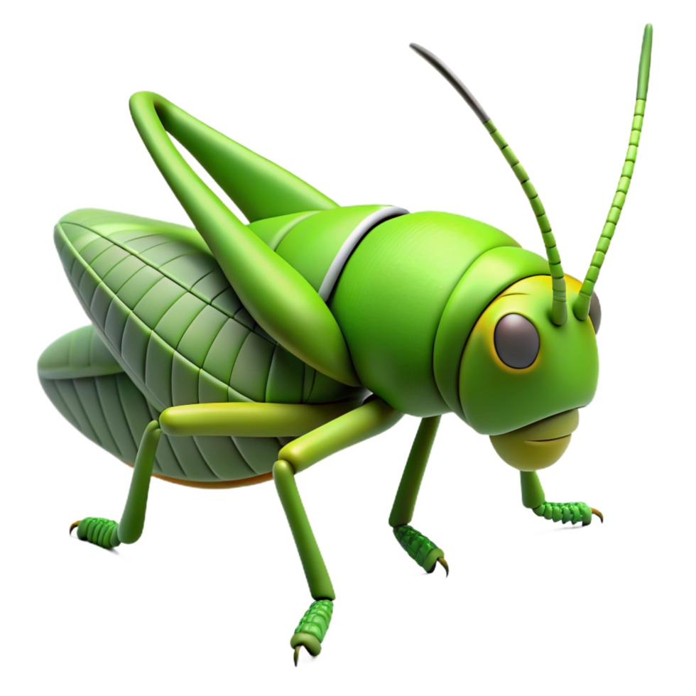 enchanting remarkable A grasshopper, perched. NO BACKGROUND with Transparent Background. png