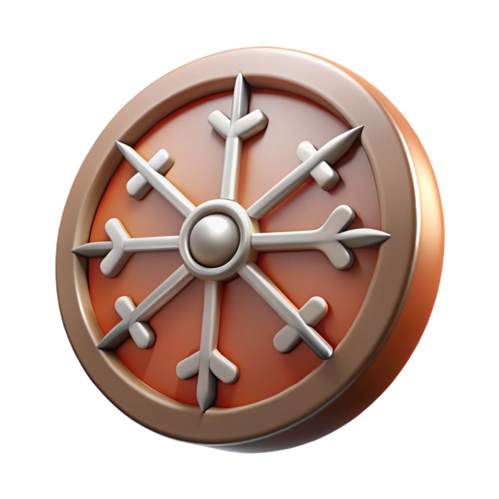 exquisite peaceful minimalist The Helm of Awe, a Viking symbol. NO BACKGROUND with Transparent Background. professional png