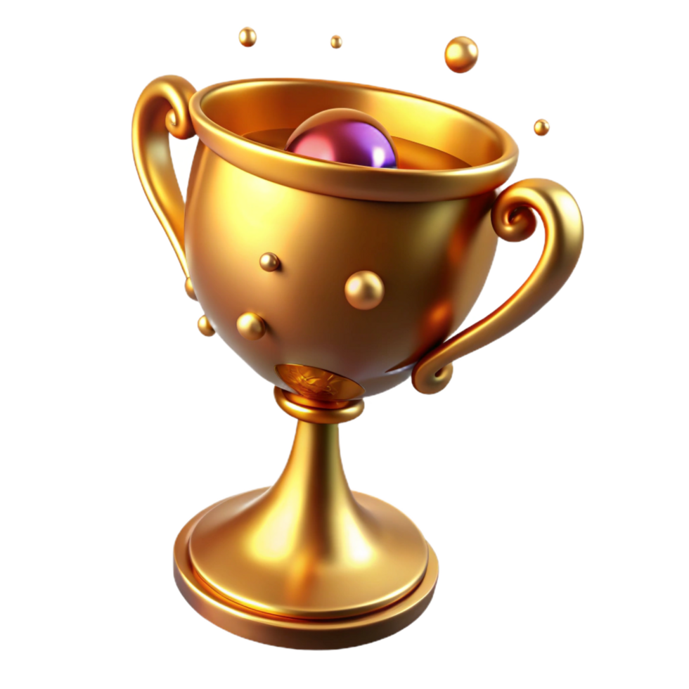 extraordinary romantic bohemian A golden chalice, overflowing with enchanted wine. NO BACKGROUND with Transparent Background. authentic png