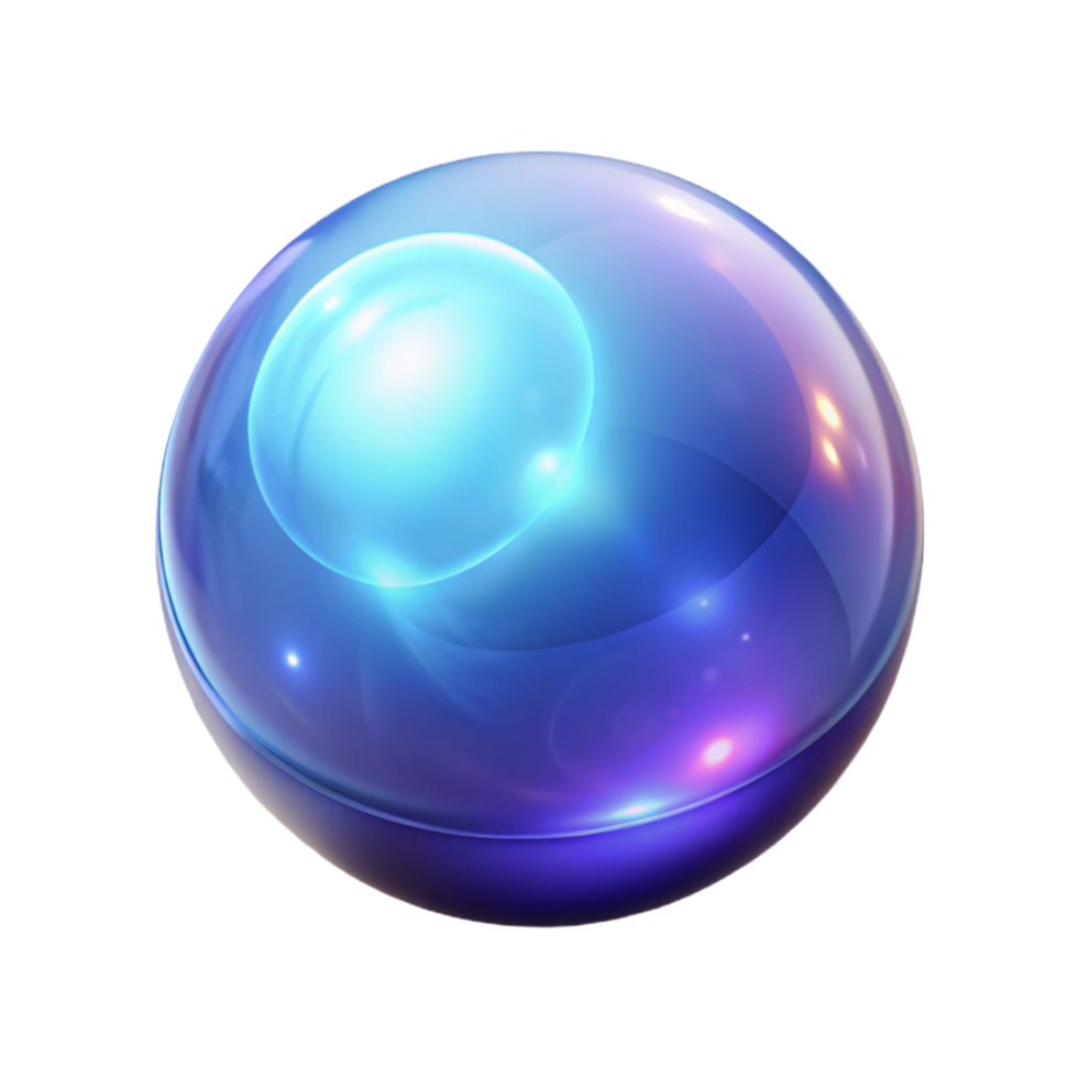 hypnotic mid-century A glowing orb of pure magic, pulsing with energy. NO BACKGROUND with Transparent Background. exclusive png