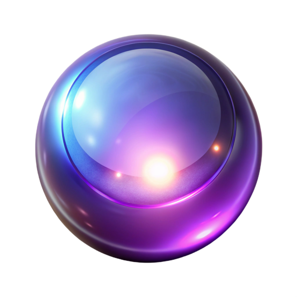energetic mesmerizing A glowing orb of pure magic, pulsing with energy. NO BACKGROUND with Transparent Background. impeccable png