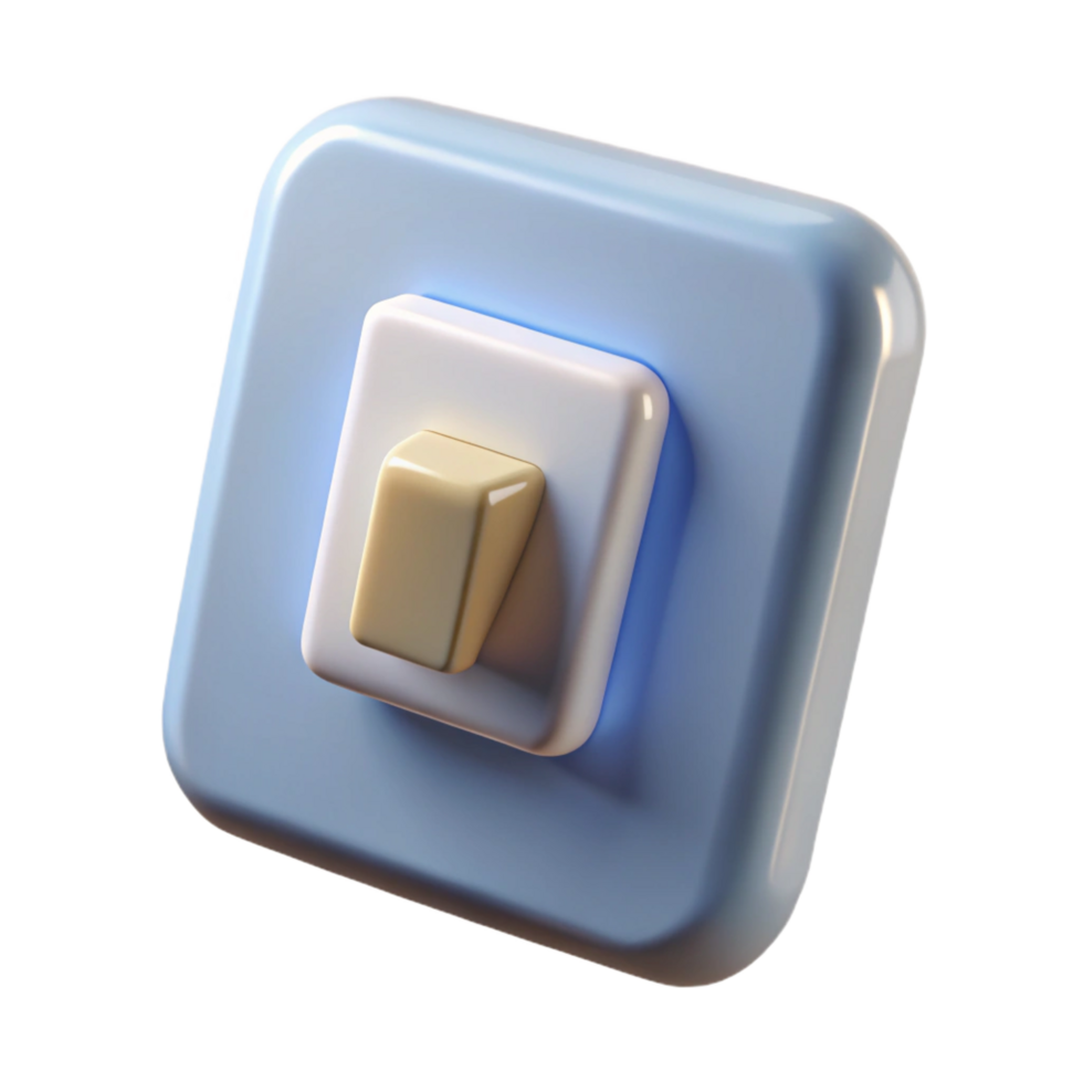 spectacular inspired Light switch NO BACKGROUND with Transparent Background. png