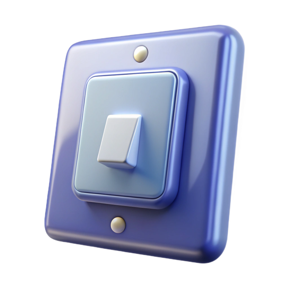 fascinating distinguished Light switch NO BACKGROUND with Transparent Background. png