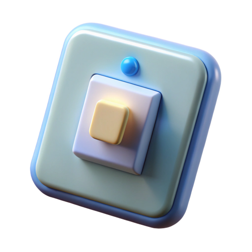 wonderful avant-garde Light switch NO BACKGROUND with Transparent Background. luxury png