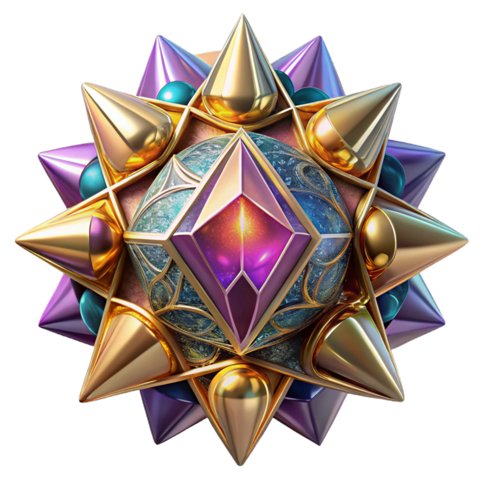beautiful creative Colorful Stained Glass Abstract Pattern Cutout detailed png