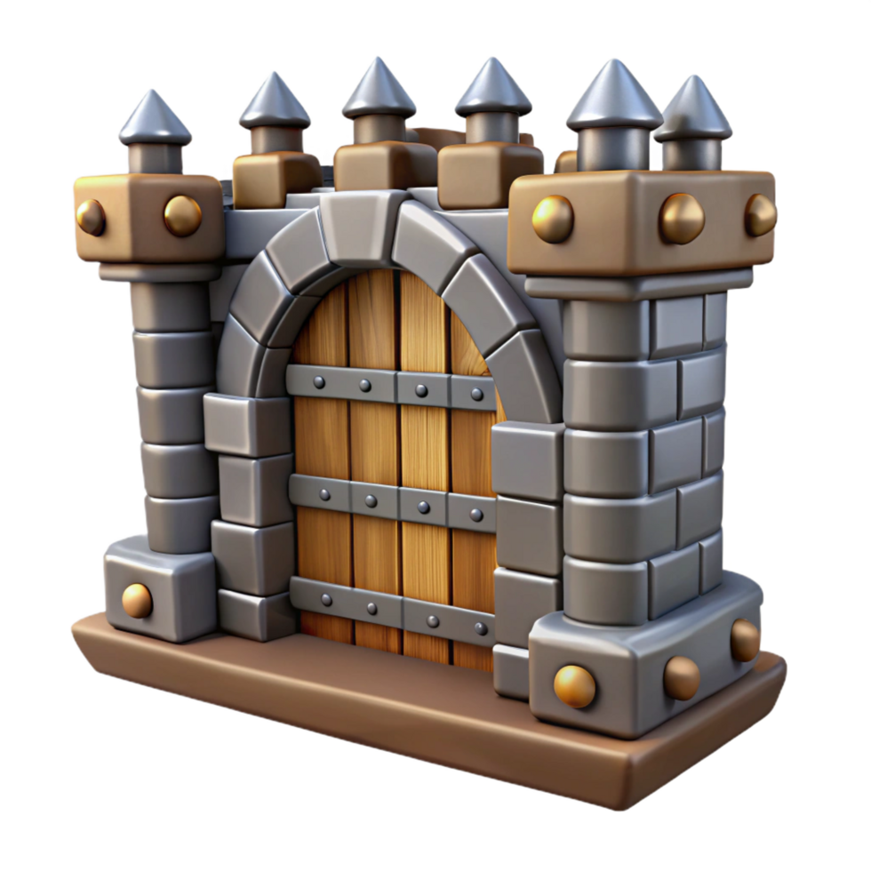 fascinating contemporary Medieval castle portcullis metalwork, NO BACKGROUND with Transparent Background. perfect clarity png