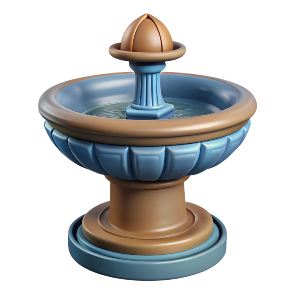 harmonious beautiful Art Deco building fountain spout detail, NO BACKGROUND with Transparent Background. perfect clarity png