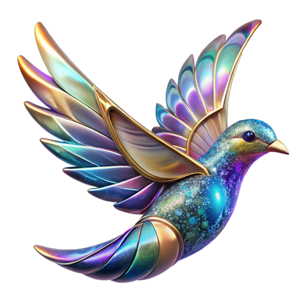 extraordinary traditional Colorful Stained Glass Bird Design Transparent Background original png