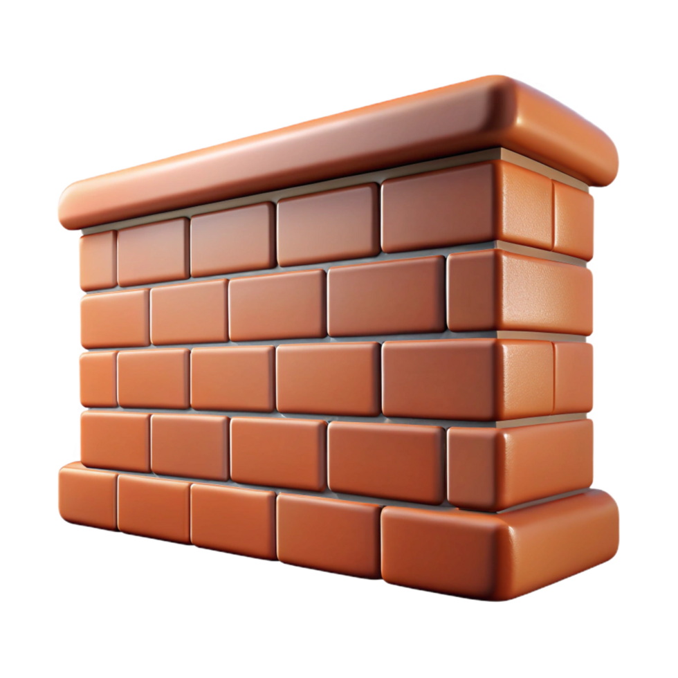 iconic renaissance Colonial house brick wall Flemish bond pattern, NO BACKGROUND with Transparent Background. genuine png