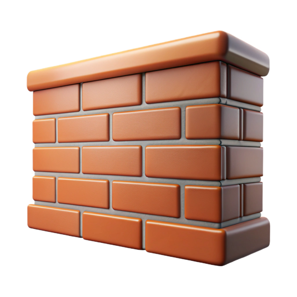 gorgeous harmonious organic Colonial house brick wall Flemish bond pattern, NO BACKGROUND with Transparent Background. flawless png