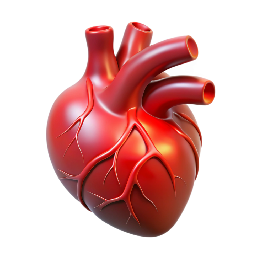 exceptional contemporary A detailed illustration of a human heart with glowing veins. NO BACKGROUND with Transparent Background. authentic png