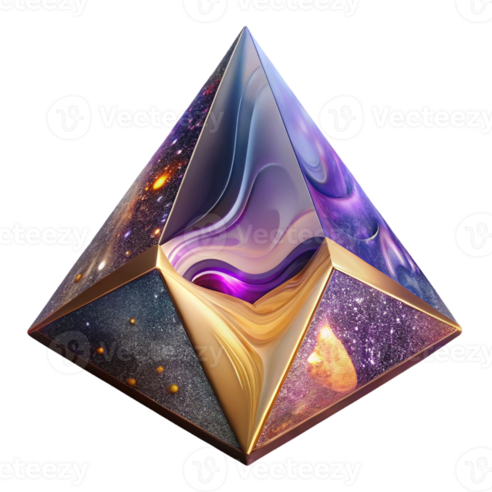 serene creative Colorful Triangle Pattern Transparent Background exclusive png