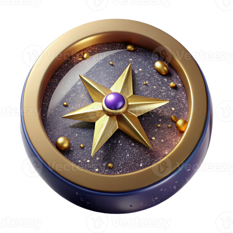 magnificent contemporary Compass Top View Isolated Element authentic png