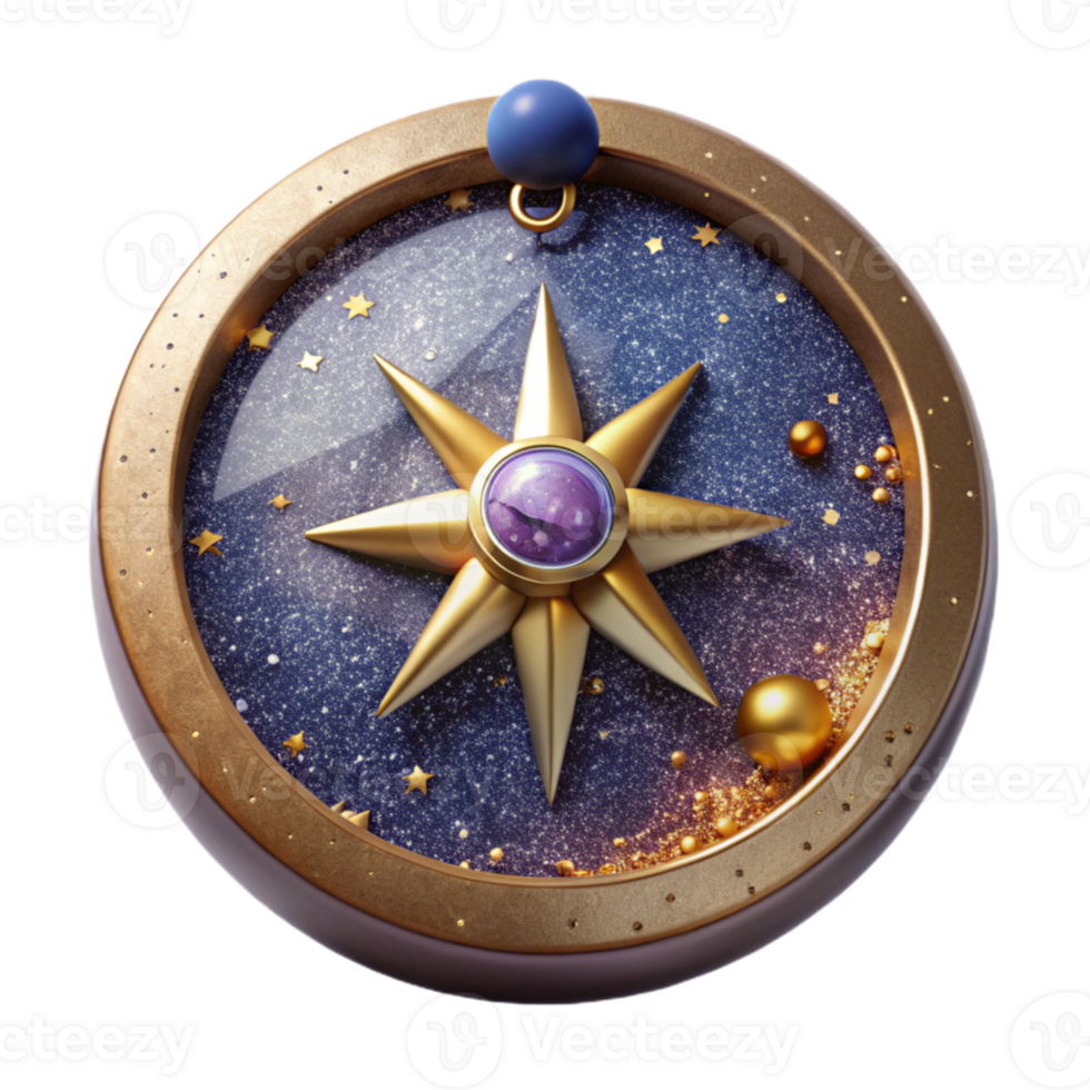 impressive creative Compass Top View Isolated Element detailed png