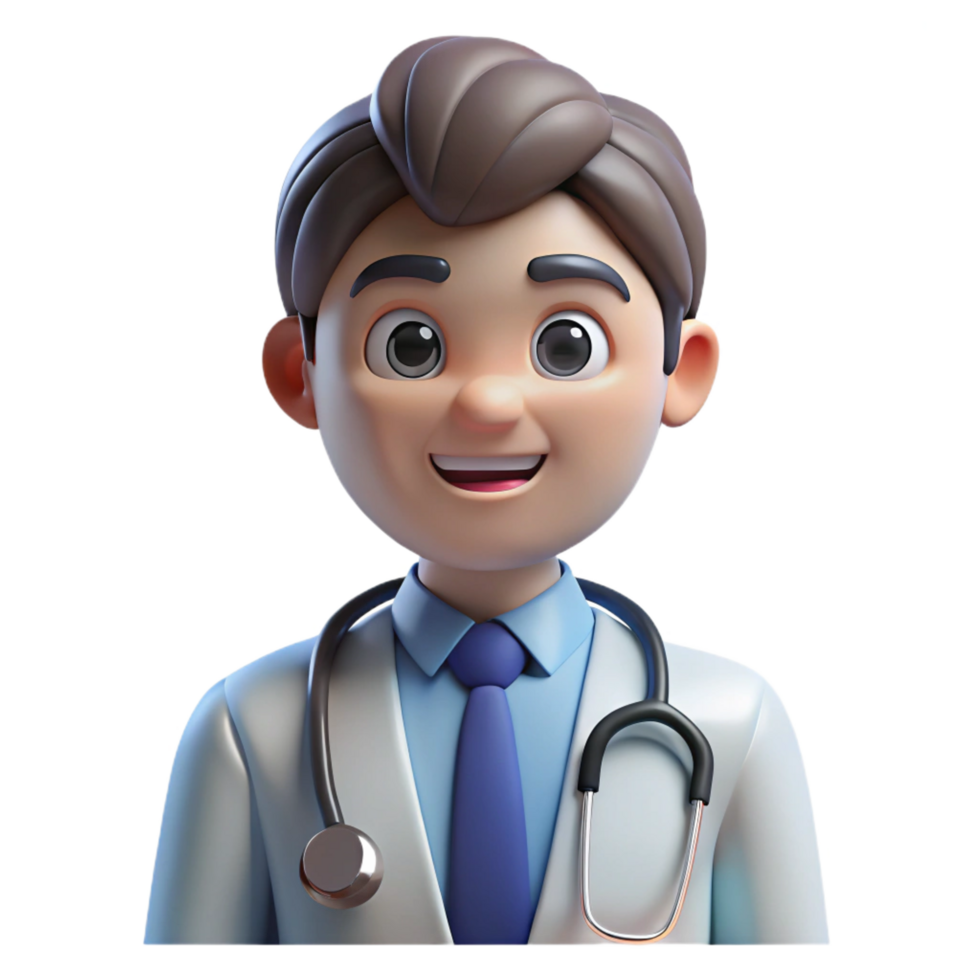 inspired elegant Doctor with stethoscope NO BACKGROUND with Transparent Background. elite png