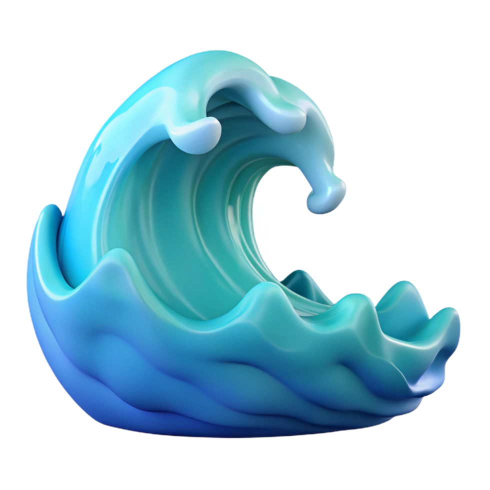 hypnotic abstract Ocean wave cropped NO BACKGROUND with Transparent Background. elite png