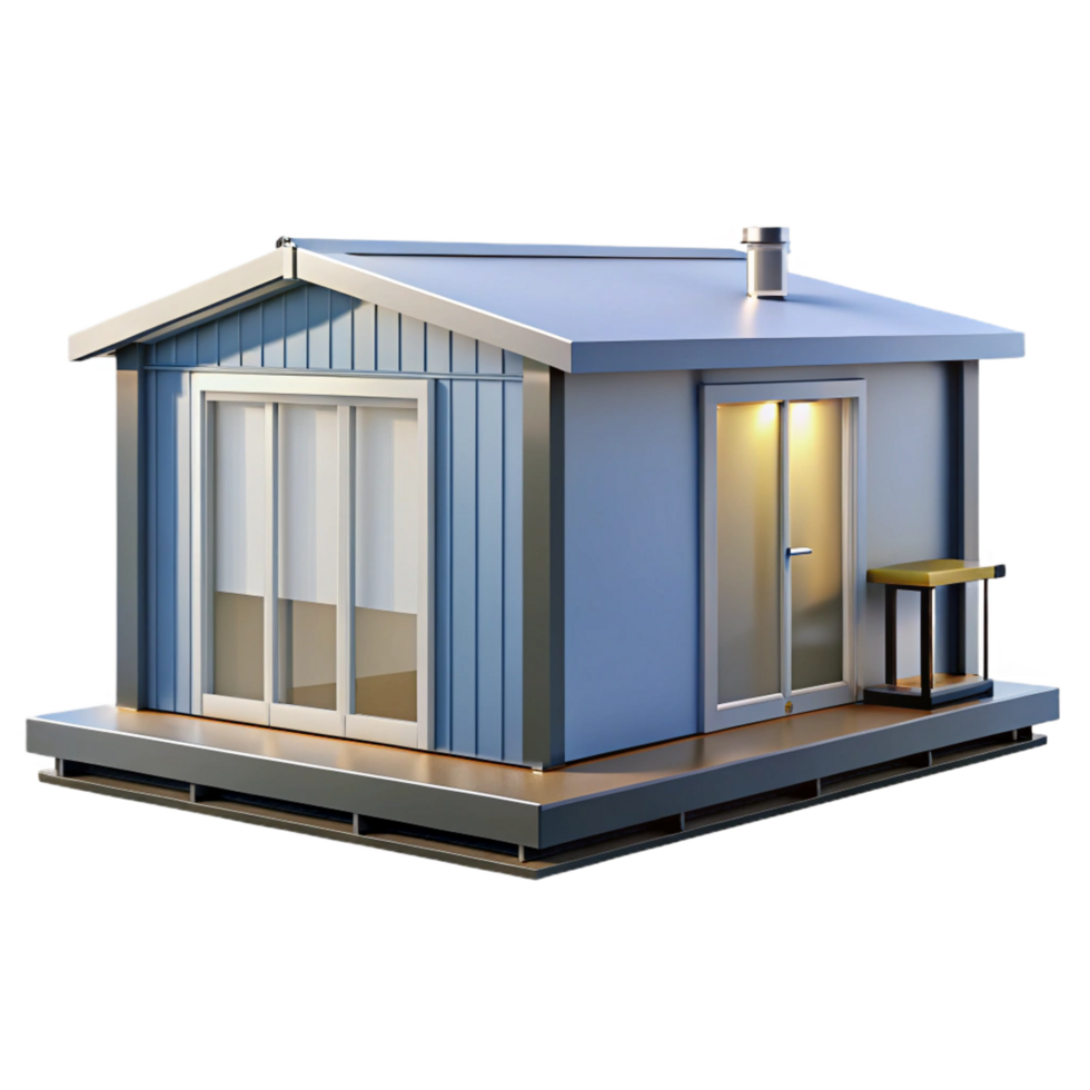 glorious unparalleled Prefabricated modular home unit, NO BACKGROUND with Transparent Background. png