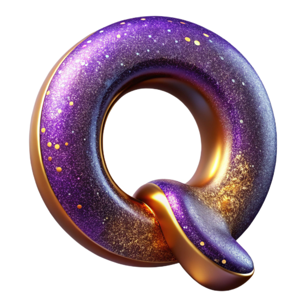 wonderful minimalist Condensed Letter Q Isolated Narrow Width high resolution png