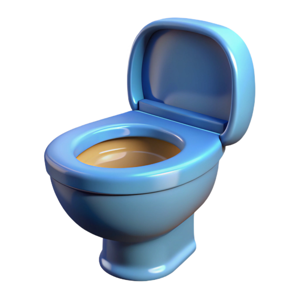 exquisite calm art deco Toilet, NO BACKGROUND with Transparent Background. studio quality png