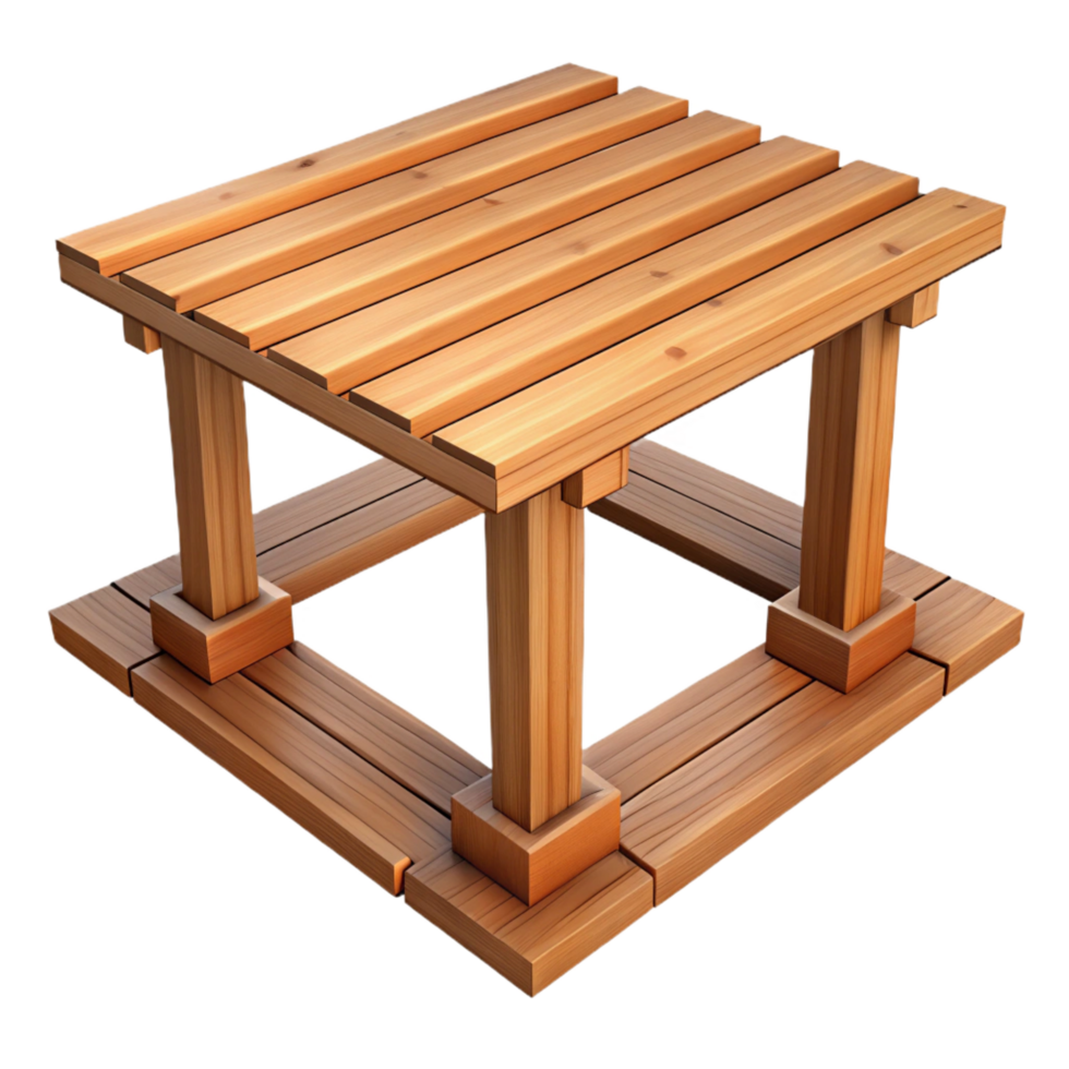 impressive distinctive Wooden floor joist, NO BACKGROUND with Transparent Background. png