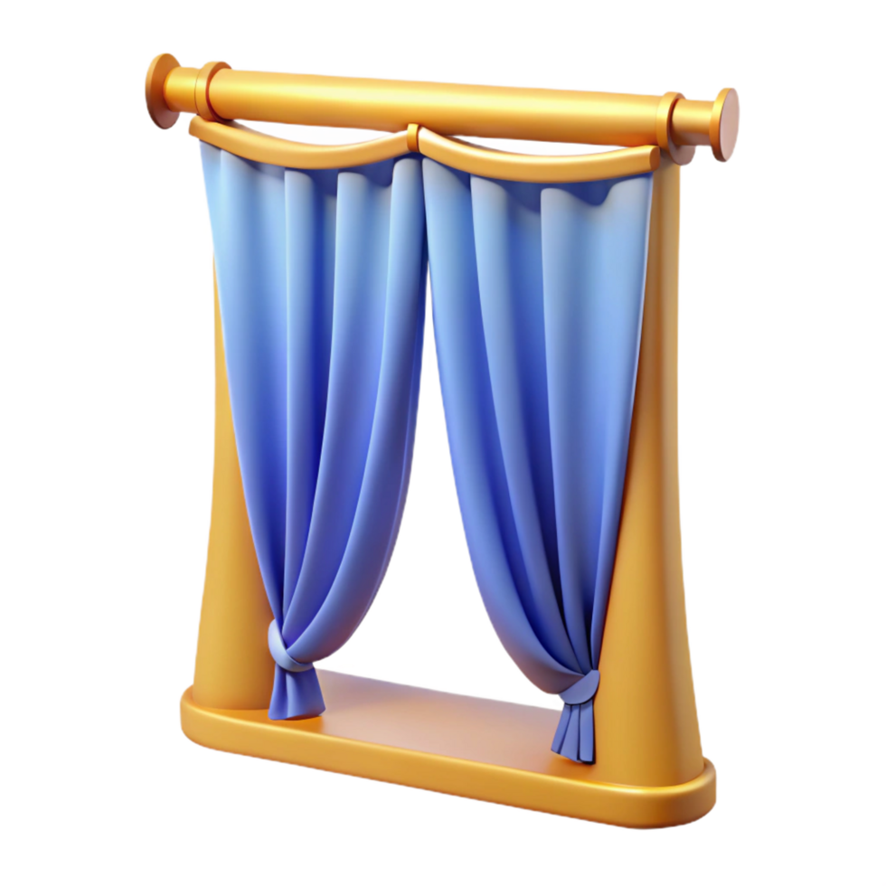 energetic gorgeous Curtain, NO BACKGROUND with Transparent Background. artisan png