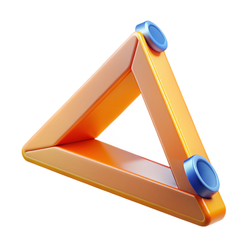 ethereal pristine Architect's triangle, NO BACKGROUND with Transparent Background. gallery standard png
