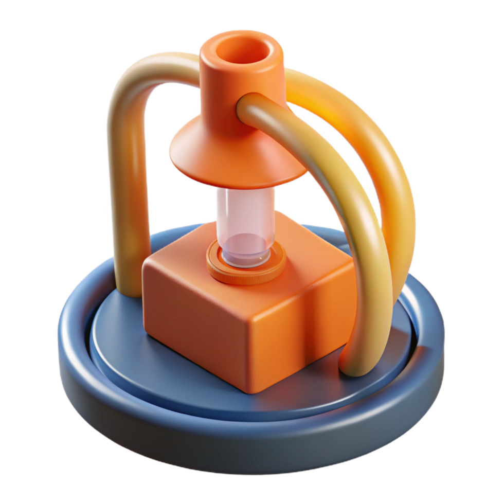 fascinating urban 3D printer nozzle extruding filament plastic NO BACKGROUND with Transparent Background. flawless png