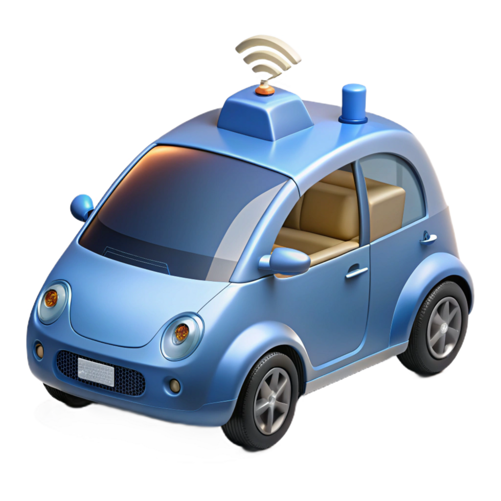 exceptional urban Self-driving car autonomous vehicle technology NO BACKGROUND with Transparent Background. artisan png