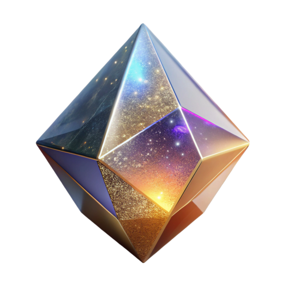 vibrant classic Crystal Prism Refracting Light Spectrum Cutout high quality png