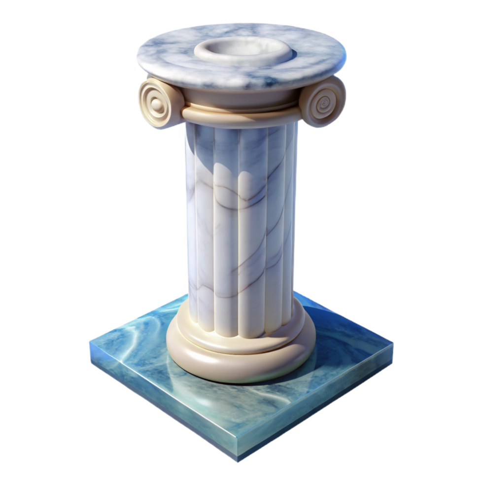 hypnotic acclaimed Column, marble, NO BACKGROUND with Transparent Background. png