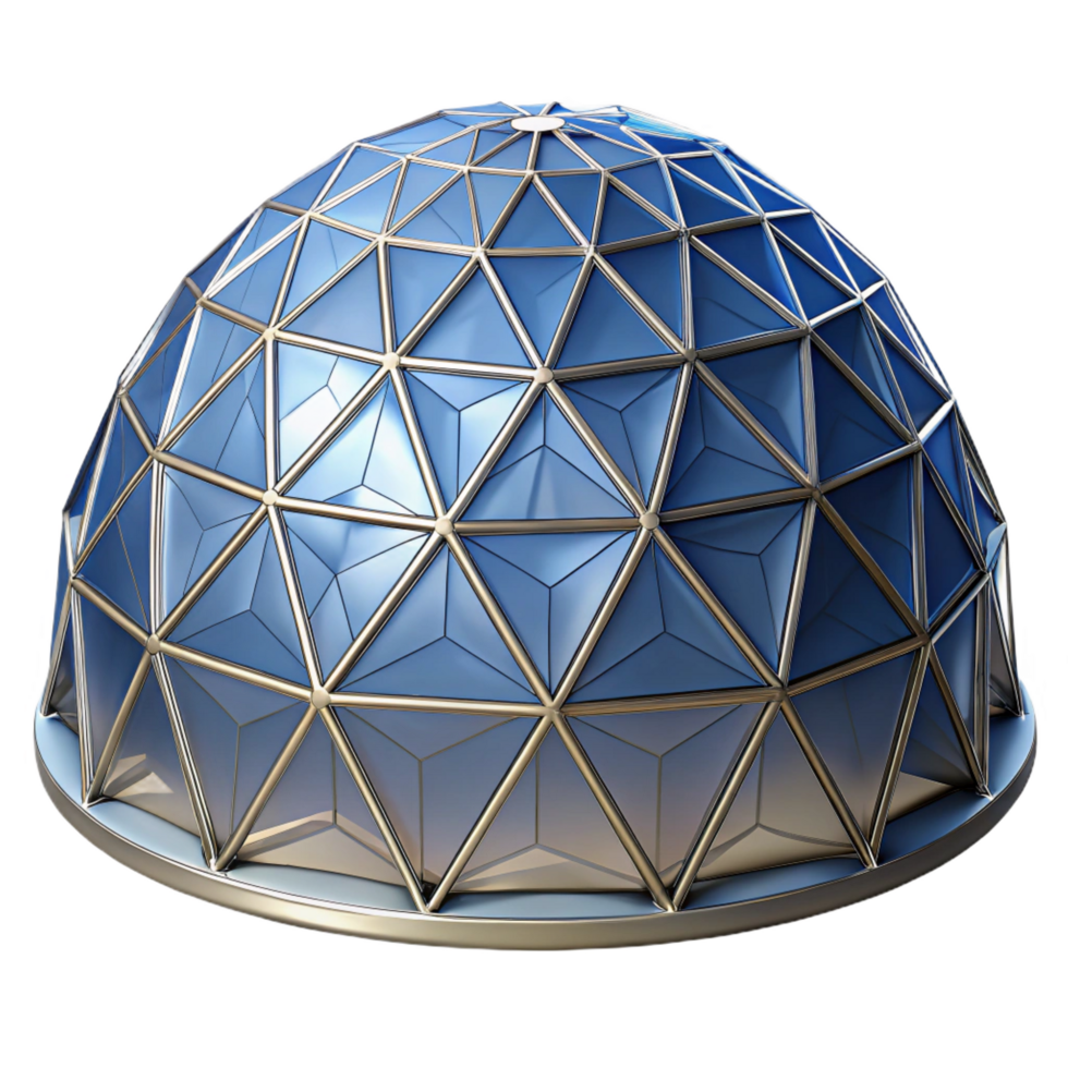 gorgeous energetic traditional Dome, geodesic, NO BACKGROUND with Transparent Background. premium png